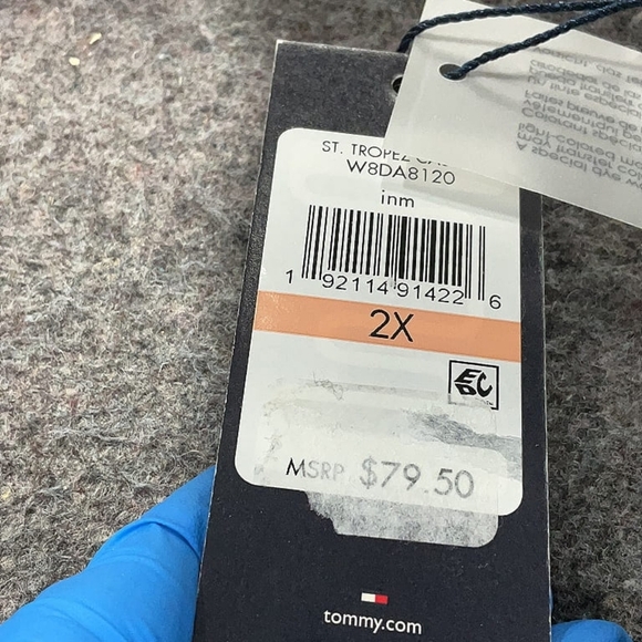 Tommy Hilfiger Blue Printed Rayon Top Size 2X - Picture 8 of 8